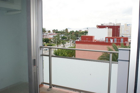 Terraza con vistas al mar y castillo, ático Soldemar, Benicarló